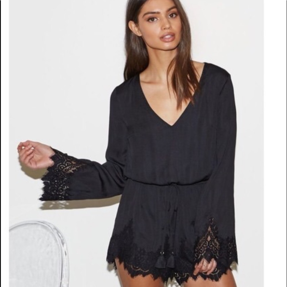 Black romper from pacsun